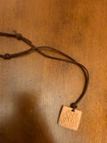 Ornate Square Terracotta Diffuser Necklace